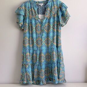 Current Air Los Angeles Multicolor Geometric Dress Size M